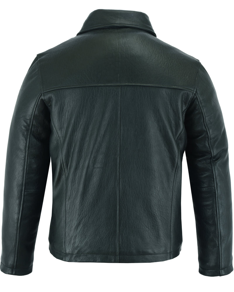 Men's New Zealand Lambskin Leather Jacket - Black