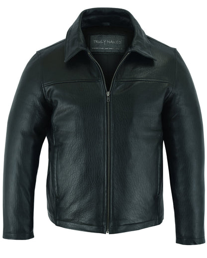 Men's New Zealand Lambskin Leather Jacket - Black