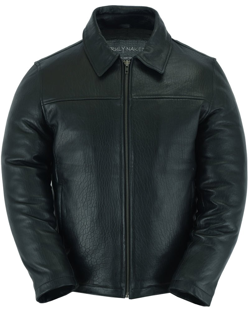 Men's New Zealand Lambskin Leather Jacket - Black