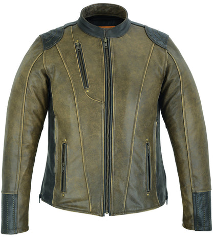 Women's Dressed to the Nine Motorcycle Leather Jacket –  Vintage Brown