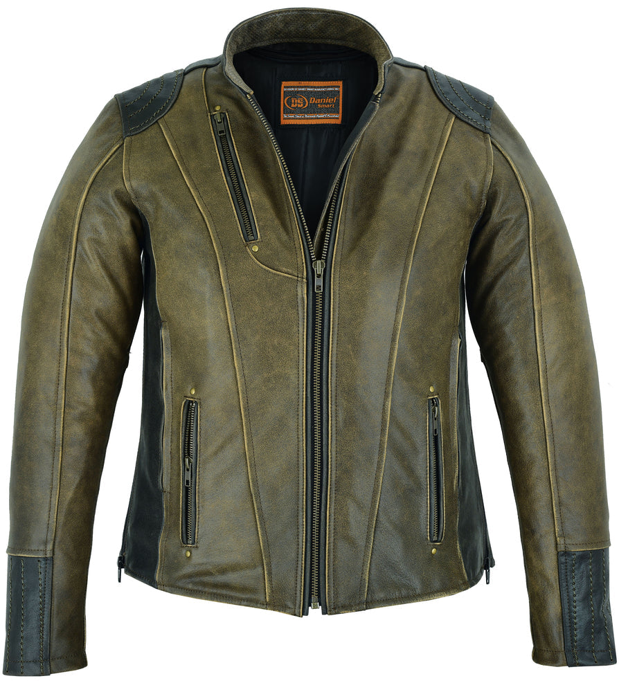 Women's Dressed to the Nine Motorcycle Leather Jacket –  Vintage Brown