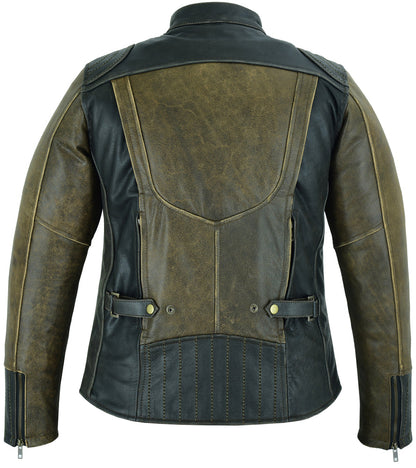 Women's Dressed to the Nine Motorcycle Leather Jacket –  Vintage Brown