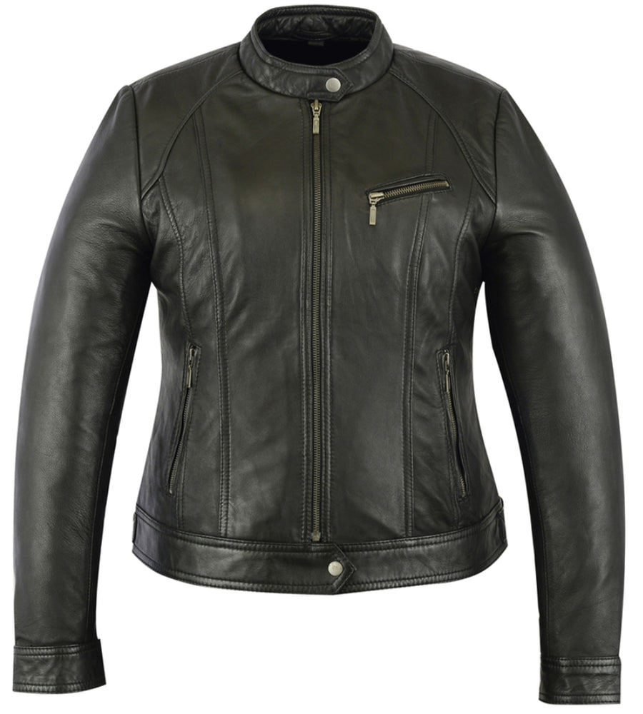 Women's Stylish Fashion Leather Jacket – Black