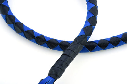 GBW205 Leather Biker Whip-Blue/Black