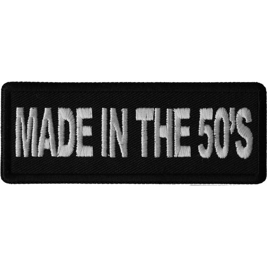 P6673 Made in the 50s Novelty Iron on Patch