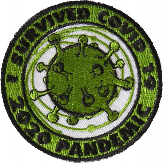 P6715 I survived covid 19 Iron on Corona Virus Patch