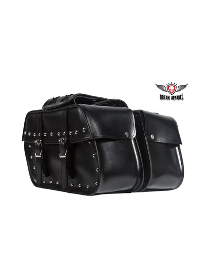 motorcycle saddlebag with studs