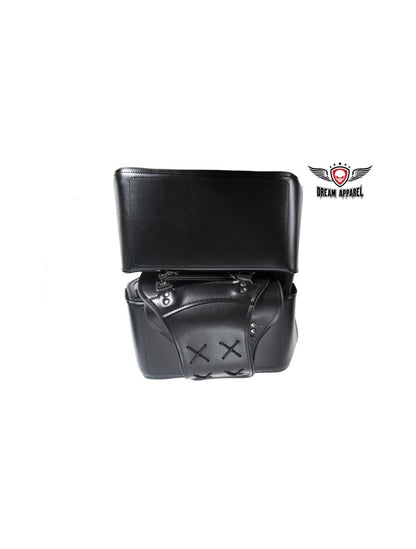 motorcycle saddlebag with studs