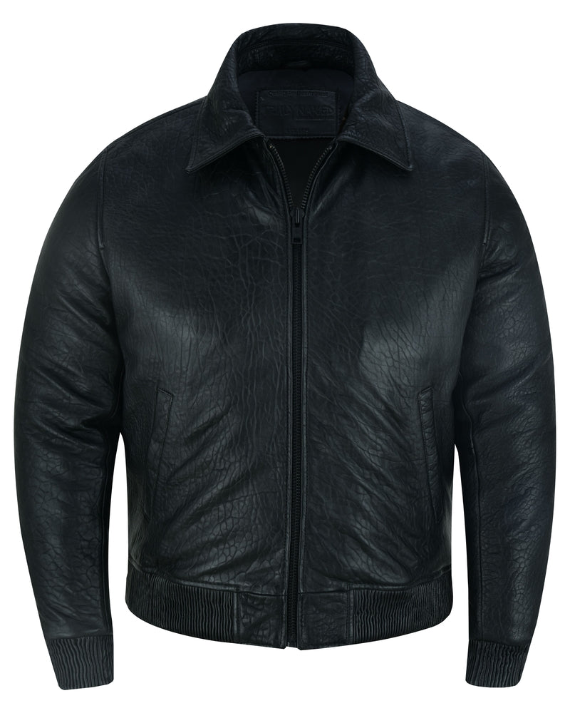 Traveler Men's Black New Zealand Leather Jacket